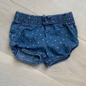 Jumping beans, 12m, polka dot jean shorts